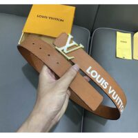 Louis Vuitton Unisex LV Initials 40 MM Reversible Belt Tan Brown Epi XL Cowhide Leather (11)
