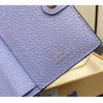 Louis Vuitton Unisex LV Lisa Wallet Iris Purple Monogram Coated Canvas Grained Cowhide Leather - immagine 9