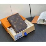 Louis Vuitton Unisex LV Lisa Wallet Iris Purple Monogram Coated Canvas Grained Cowhide Leather - immagine 7