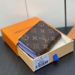 Louis Vuitton Unisex LV Lisa Wallet Iris Purple Monogram Coated Canvas Grained Cowhide Leather - immagine 3