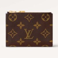 Louis Vuitton Unisex LV Lisa Wallet Iris Purple Monogram Coated Canvas Grained Cowhide Leather (7)