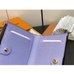 Louis Vuitton Unisex LV Lisa Wallet Iris Purple Monogram Coated Canvas Grained Cowhide Leather - immagine 8