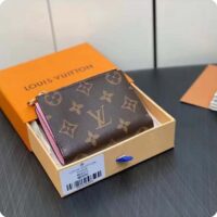 Louis Vuitton Unisex LV Lisa Wallet Lollipop Pink Monogram Coated Canvas Grained Cowhide Leather (2)