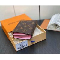 Louis Vuitton Unisex LV Lisa Wallet Lollipop Pink Monogram Coated Canvas Grained Cowhide Leather (2)