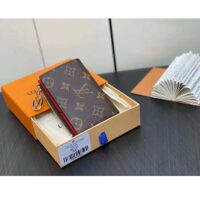 Louis Vuitton Unisex LV Lisa Wallet Tonic Orange Monogram Coated Canvas Grained Cowhide Leather (5)