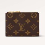 Louis Vuitton Unisex LV Lisa Wallet Tonic Orange Monogram Coated Canvas Grained Cowhide Leather