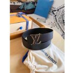 Louis Vuitton Unisex LV Optic 40 MM Reversible Belt Black Calf Leather Initiales Buckle – Bild 5