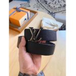 Louis Vuitton Unisex LV Optic 40 MM Reversible Belt Black Calf Leather Initiales Buckle – Bild 6