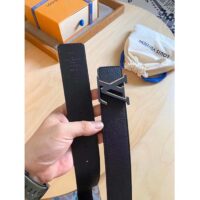 Louis Vuitton Unisex LV Optic 40 MM Reversible Belt Black Calf Leather Initiales Buckle (2)