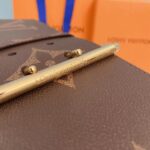 Louis Vuitton Unisex LV Oversized Buckle 90 MM Belt Brown Monogram Giant Calf Leather - Image 7