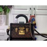 Louis Vuitton Unisex LV Petite Malle Capitale Monogram Coated Canvas Cowhide Leather S-Lock - Image 3