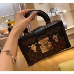 Louis Vuitton Unisex LV Petite Malle Capitale Monogram Coated Canvas Cowhide Leather S-Lock - Image 7