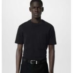 Louis Vuitton Unisex LV Pont Neuf 35 MM Belt Black Taiga Calf Leather Lining - immagine 8