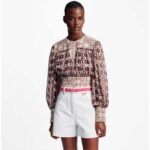 Louis Vuitton Unisex LV Pretty LV 20 MM Reversible Belt Pink Leather Monogram Canvas Recto Side - Image 5