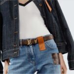 Louis Vuitton Unisex LV Pretty LV 30 MM Reversible Belt Black Brown Monogram Canvas Recto Side - Imagen 10