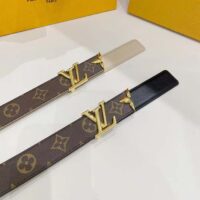 Louis Vuitton Unisex LV Pretty LV 30 MM Reversible Belt Monogram Canvas Recto Side (4)