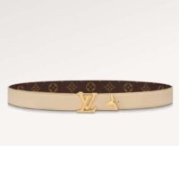 Louis Vuitton Unisex LV Pretty LV 30 MM Reversible Belt Monogram Canvas Recto Side (4)