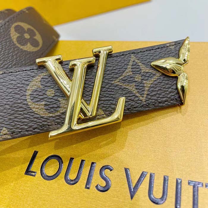 Louis Vuitton Unisex LV Pretty LV 30 MM Reversible Belt Monogram Canvas Recto Side (7)
