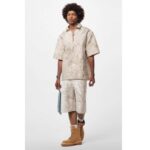 Louis Vuitton Unisex LV Ranger Boat Shoe Beige Mini Monogram-Embossed Nubuck Leather - Image 10