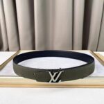 Louis Vuitton Unisex LV Rays 40 MM Reversible Belt Khaki Green Grained Calf Leather - Image 2