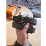 Louis Vuitton Unisex LV Rays 40 MM Reversible Belt Khaki Green Grained Leather Calf - Image 4