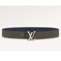 Louis Vuitton Unisex LV Rays 40 MM Reversible Belt Khaki Green Grained Leather Calf (3)