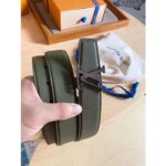 Louis Vuitton Unisex LV Rays 40 MM Reversible Belt Khaki Green Grained Leather Calf - Image 7