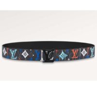 Louis Vuitton Unisex LV Shape 40 MM Reversible Belt Black Calf Leather (7)