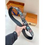 Louis Vuitton Unisex LV Shape 40 MM Reversible Belt Black Calf Leather – Bild 7