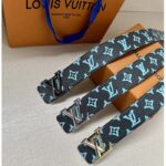 Louis Vuitton Unisex LV Shape 40mm Reversible Belt Monogram Playground Canvas Front Side – Bild 8