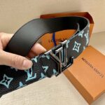 Louis Vuitton Unisex LV Shape 40mm Reversible Belt Monogram Playground Canvas Front Side – Bild 3