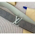 Louis Vuitton Unisex LV Shape MNG Climbing 40 MM Grey Reversible Belt Monogram Taurillon Leather – Image 2