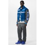 Louis Vuitton Unisex LV Skate Sneaker Blue Grained Calf Leather Double Laces Rubber Outsole - Image 11