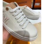 Louis Vuitton Unisex LV Time Out Sneaker Calf Leather Rubber Initials Monogram Flowers – Image 5