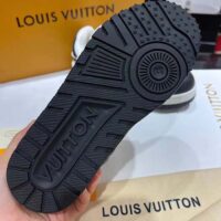 Louis Vuitton Unisex LV Trainer Maxi Sneaker Black Mix Materials Textile Laces Signature Rubber (4)