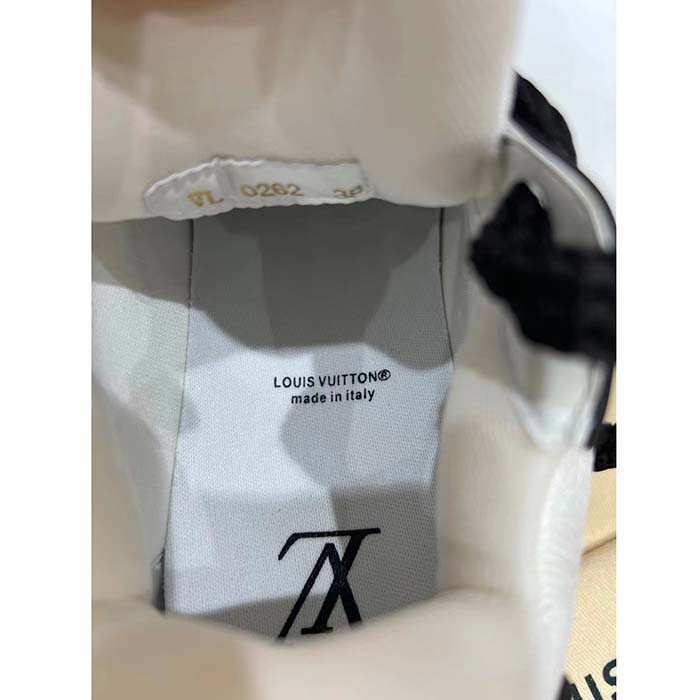 Louis Vuitton Unisex LV Trainer Maxi Sneaker Black Mix Materials Textile Laces Signature Rubber (6)