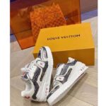 Louis Vuitton Unisex LV Trainer Sneaker Black Printed Calf Leather Rubber Outsole Initials - Bild 4