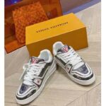 Louis Vuitton Unisex LV Trainer Sneaker Black Printed Calf Leather Rubber Outsole Initials - Bild 5