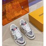 Louis Vuitton Unisex LV Trainer Sneaker Black Printed Calf Leather Rubber Outsole Initials - Bild 2