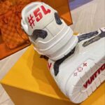 Louis Vuitton Unisex LV Trainer Sneaker Black Printed Calf Leather Rubber Outsole Initials - Bild 10