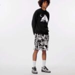 Louis Vuitton Unisex LV Trainer Sneaker Black Printed Canvas Rubber Outsole Monogram Flowers – Bild 11