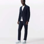 Louis Vuitton Unisex LV Trainer Sneaker Blue Monogram Textile Rubber Outsole Initials – Bild 13