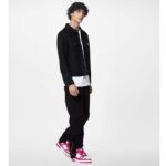 Louis Vuitton Unisex LV Trainer Sneaker Fuchsia Mix Materials Rubber Outsole Initials Monogram Flowers - Imagen 11