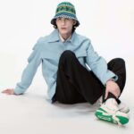 Louis Vuitton Unisex LV Trainer Sneaker Green Grained Calf Leather Rubber Initials - Image 12