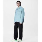 Louis Vuitton Unisex LV Trainer Sneaker Green Grained Calf Leather Rubber Initials - Image 13