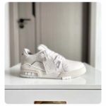 Louis Vuitton Unisex LV Trainer Sneaker White Grained Calf Leather Rubber Initials Monogram Flowers - Image 2