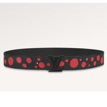 Louis Vuitton Unisex LV x YK LV Initiales 40mm Reversible Belt Painted Dots Monogram Embossed Taurillon Leather
