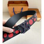 Louis Vuitton Unisex LV x YK LV Initiales 40mm Reversible Belt Painted Dots Monogram Embossed Taurillon Leather - immagine 6