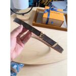 Louis Vuitton Unisex Pretty LV Enamel 30 MM Reversible Belt Monogram Canvas Recto Side - immagine 3