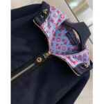 Louis Vuitton Men Cape Hoodie 3D-Effect Monogram Jacquard Wool Silk Navy Regular Fit - Bild 4